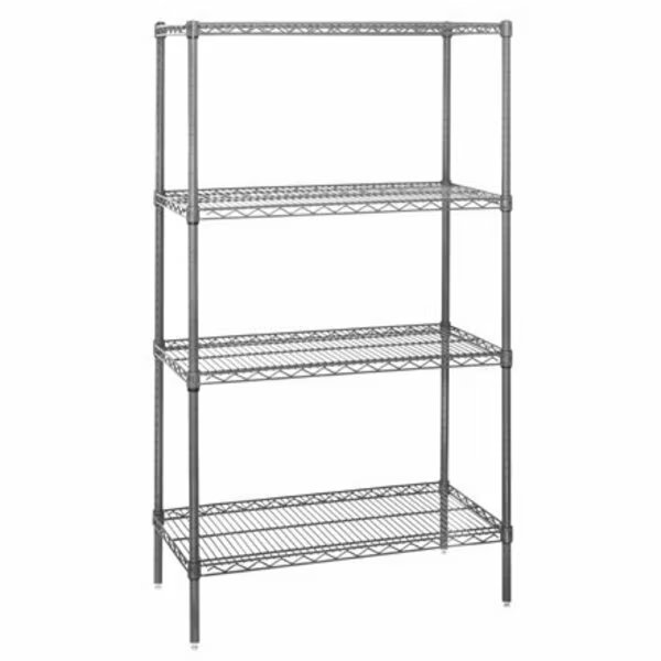 36 x 24 x 54'' - 4 Shelf Wire Shelving Starter Unit, Bsc Preferred, Mfr#: H-2945-54